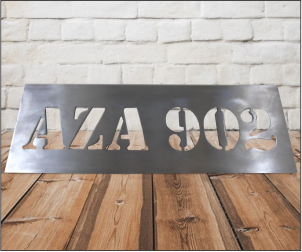 Letras encapsuladas, material aluminio